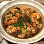 瓦城泰國料理 - 【冬粉鮮蝦煲(Shrimp Vermicelli Pot) 480元/約1,630円】エスニック味のエビ＆冬粉(マロニーちゃんみたいなの)の鍋料理