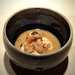 TTOAHISU - ◆虎河豚の白子様、桜エビと海老のソース・・まさかの白子様登場でございます。 鮟肝といい好きな物尽くしで嬉しいですね。^^