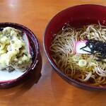 とちの実 - 舞茸天かけ蕎麦