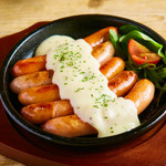 Raclette style sausage platter