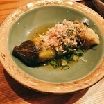 晩酌と晩御飯 ちょうつがひ - 焼きナス出汁びたし