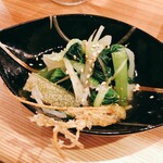 晩酌と晩御飯 ちょうつがひ - 十品目冬野菜おひたし