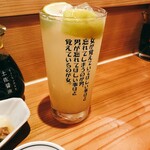 晩酌と晩御飯 ちょうつがひ - 蜂蜜生姜レモンサワー