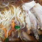 四川ラーメン - 麺とチャーシュー