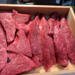 肉山 富山 - 見せて貰った赤身肉の数々