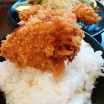 かつ屋まんてん - カキフライ定食1200円