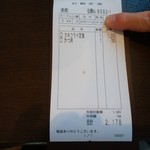 かつ屋まんてん - レシート