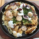 Okonomiyaki Kakkun - シーフード肉玉そば１６００円