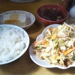 蘭々亭 - 肉野菜定食