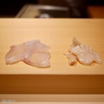 鮨 はしもと - ヒラメとつぶ貝