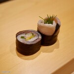 鮨 はしもと - しめ鯖の海苔巻