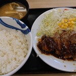 Matsuya - 厚切りトンテキ定食。