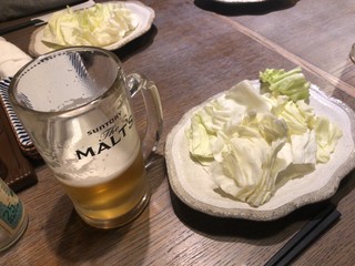 博多かわ屋 - 生ビールと生キャベツ