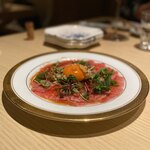 雪月花 たなかさとる - 近江牛のミスジのユッケ