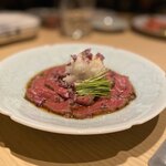 雪月花 たなかさとる - 近江牛のランプのタタキ