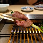 雪月花 たなかさとる - 松阪牛リブロースの焼きすき