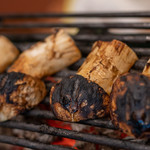 柚木元 - 2019.10 焼き松茸（朝採れ傘の開いていない特級品を炭火で）