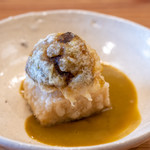 柚木元 - 2019.10 アカヤマドリと自家製胡麻豆腐のフリット アカヤマドリのソース