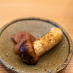 柚木元 - 2019.10 香の物（梅干し、松茸）