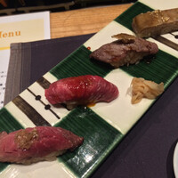肉寿司 肉和食 KINTAN コレド室町 - 牛握り4貫