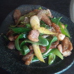 夢打庵 - 鴨ネギ炒め