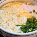 うどん田中 - うどんもとじた卵も美味しく、ねぎの風味が良かったです。