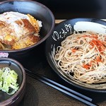 ゆで太郎 - 満腹かつ丼セット（そば大盛り）