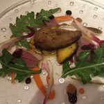 リストランテ サクラ - おまかせコース　フォアグラのソテー　マンゴーのマリネ　パプリカソース　