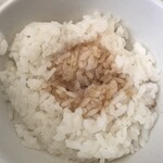 ざいとん - 珍しくご飯にかえしがかかってました！