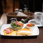 カフェタナカ - ビッグモーニングパンケーキハーフサイズ