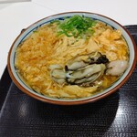 丸亀製麺 - 【2019.11.26(火)】牡蠣づくし玉子あんかけうどん(並盛)690円