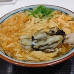 丸亀製麺 - 【2019.11.26(火)】牡蠣づくし玉子あんかけうどん(並盛)690円