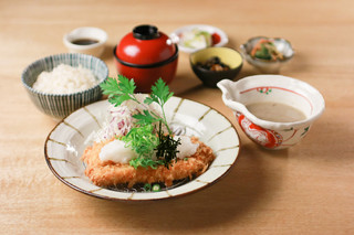 h Wagohan Tororoya - チキンカツのおろしポン酢膳　1580円