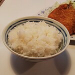 ぶんしん - いわしフライＢセットのご飯