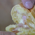 あさひ屋菓子舗 - オランダ焼き　180円　　ハムとマヨネーズ入りの変わり大判焼き？