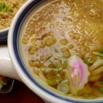 Wafuu resutoram marumatsu - 花そばとミニ鶏そぼろ丼ランチ￥525