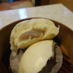 茶寮 風花 - 抹茶セット：うさぎまんじゅう