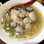 金町製麺 - 牡蠣の冷やしそば