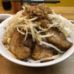 Ramen Sou Yume Wo Katare - 大豚丼 950円、『ニンニク少な目、野菜・脂マシ』