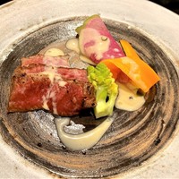 京都 三条 やま平 - 近江牛イチボ　白味噌ソース