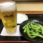 永平寺温泉禅の里 食堂 - 生ビールセット
