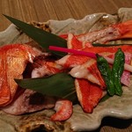 Kitashinchi Kakureya Koshitsu Izakaya Takumi - 金目鯛の雲丹ソース和え