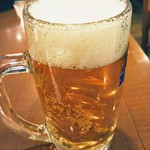 にんにく屋 五右衛門 - こんなメニューにはこれでしょう！昼下がりにかんぱ～い！