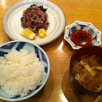 新宿割烹 中嶋 - いわし刺身定食