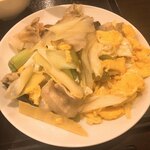 中華水雲居 - 豚肉 長葱 玉子の塩炒め