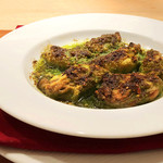 ラ・メール・ギキ - かきのブルゴーニュ風 パセリグラタン1800円(2019.10月下旬)