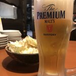 ニパチ - プレモルとつきだしのキャベツ