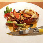 ラ・メール・ギキ - オマール海老のロースト ビスクソース 半身2800円('19.10月下旬)