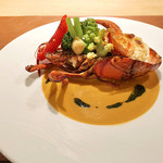 ラ・メール・ギキ - オマール海老のロースト ビスクソース 半身2800円('19.10月下旬)