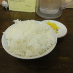 中華そば 高安 - セットのごはん